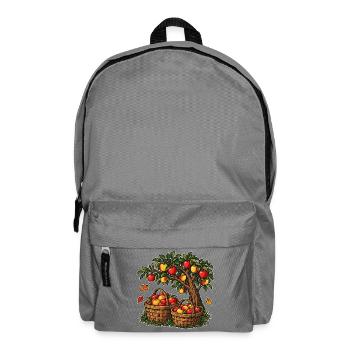 Apfelernte – Viele Hände voller Äpfel - Rucksack - Mittelgrau - Vorne