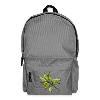 Blätter - Rucksack - Mittelgrau - Vorne
