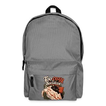 Zu gemütlich für Gesellschaft - Rucksack - Mittelgrau - Vorne