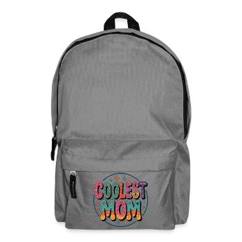 Coolest Mom Farbexplosion - Rucksack - Mittelgrau - Vorne