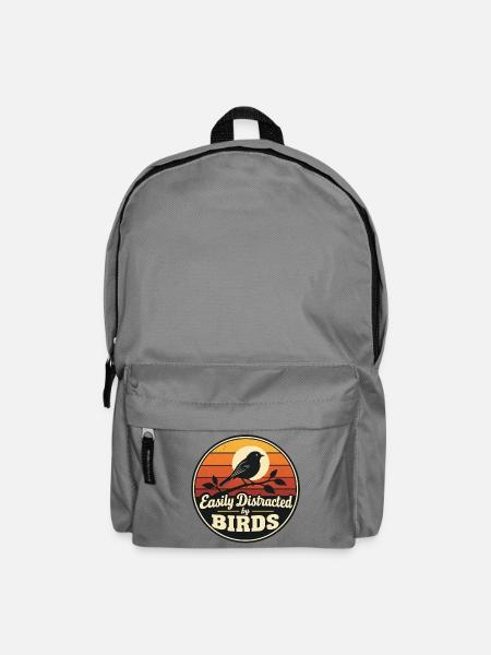 Leicht von Vögeln abgelenkt - Rucksack - Mittelgrau