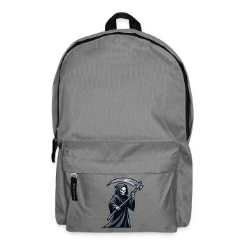 Der Sensenmann mit einer Sense, einem Symbol des Todes - Rucksack - Mittelgrau - Vorne