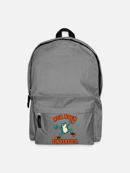 Nur Noch Ein Versuch Frosch - Bouldern - Rucksack - Mittelgrau