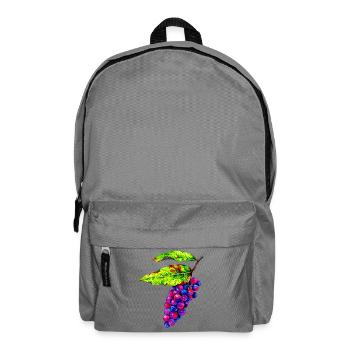 Bunte Weintrauben Illustration - Rucksack - Mittelgrau - Vorne