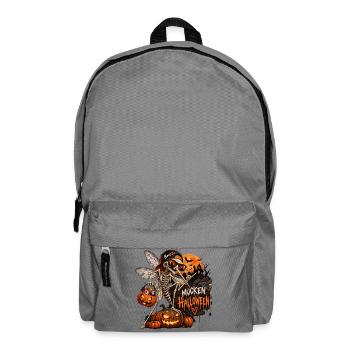 Mücken- Skelett mit Kürbissen Halloween - Rucksack - Mittelgrau - Vorne