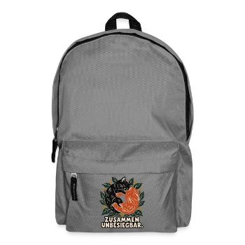 Zusammen unbesiegbar - Rucksack - Mittelgrau - Vorne