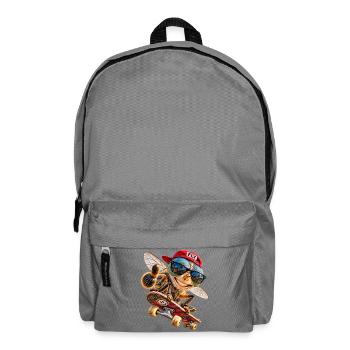"Fly with me" - Rucksack - Mittelgrau - Vorne