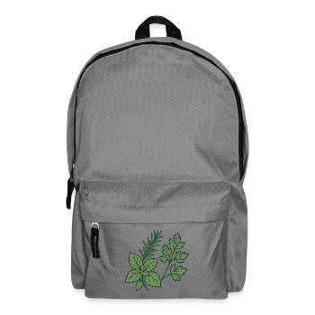 Herbs & Kitchen Garden – Motiv Geschenkidee. - Rucksack - Mittelgrau - Vorne