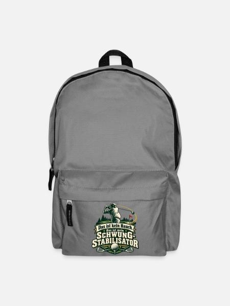 Golf Spruch Schwung-Stabilisator – Lustiges Golfer - Rucksack - Mittelgrau