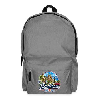 Barcelona - Spanien - Espana - Spain - Rucksack - Mittelgrau - Vorne