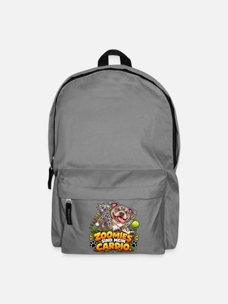 Zoomies sind mein Cardio - Rucksack - Mittelgrau