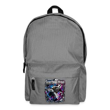 Wolfsruf Neon Geometrie - Rucksack - Mittelgrau - Vorne