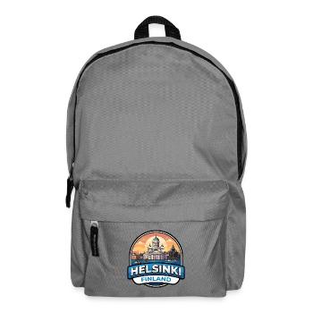 Helsinki Finnland Reiseabzeichen Kathedrale Geschenk - Rucksack - Mittelgrau - Vorne