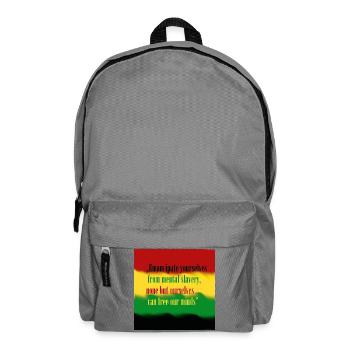 Liebe und Frieden - Rucksack - Mittelgrau - Vorne
