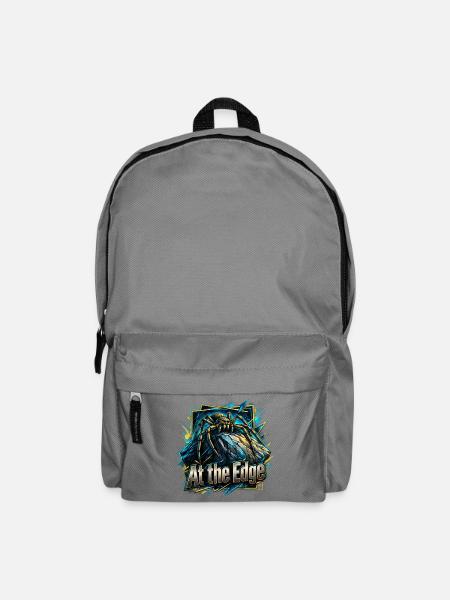 Am Rand der Kante Spinnenkunst - Rucksack - Mittelgrau