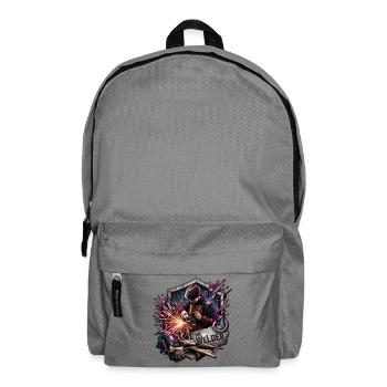 Der Schweißer Neon-Kunst - Rucksack - Mittelgrau - Vorne