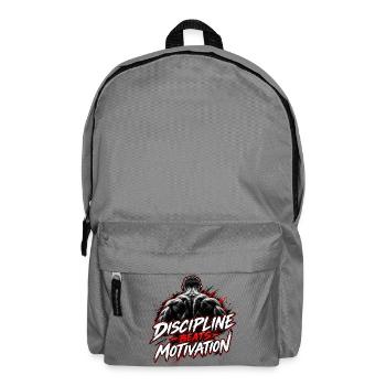 Disziplin Beats Motivation - Rucksack - Mittelgrau - Vorne
