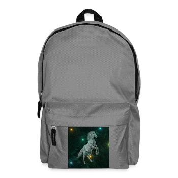 Sternenpferd im All - Rucksack - Mittelgrau - Vorne