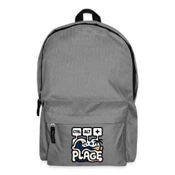 Humor Büro STRG ALT BEACH - Rucksack - Mittelgrau - Vorne