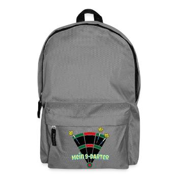 Mein 9-Darter  - Rucksack - Mittelgrau - Vorne