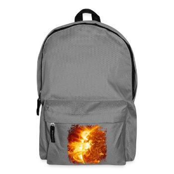 Sonnen-Protuberanzen-Kunst - Rucksack - Mittelgrau - Vorne