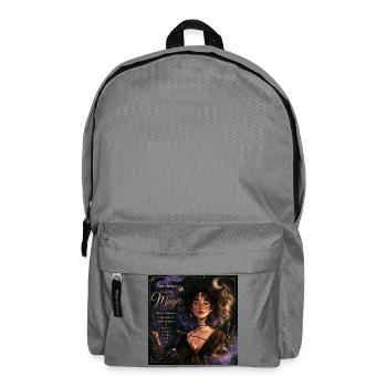 Sei deine eigene Magie – Mondin Portrait - Rucksack - Mittelgrau - Vorne
