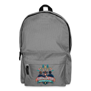 Turnhallen Team – Gemeinsam am Gerät - Rucksack - Mittelgrau - Vorne