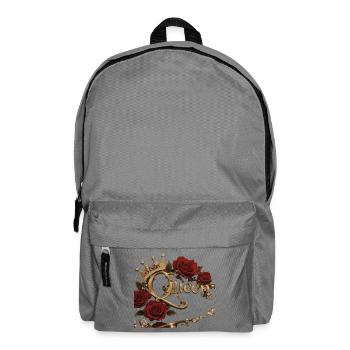 Queen Crown Roses Gold - Rucksack - Mittelgrau - Vorne