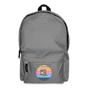 90s Gaming - Oldschool Multiplayer - Screencheat - Rucksack - Mittelgrau - Vorne