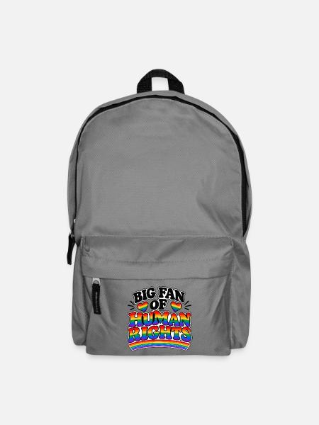 Big Fan of Human Rights – Pride Statement - Rucksack - Mittelgrau