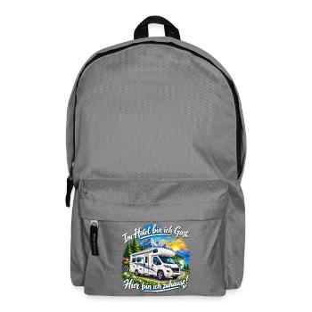 Wohnmobil , Camping Kult , Reisemobil Hotel - Rucksack - Mittelgrau - Vorne