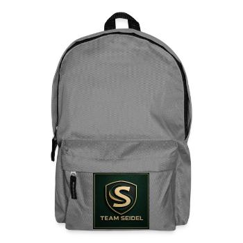 Team Seidel Logo Namenschild Familienname Firmen - Rucksack - Mittelgrau - Vorne