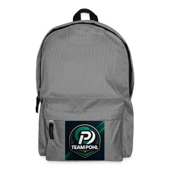 Team Pohl Logo Nachname Name Familie Firma - Rucksack - Mittelgrau - Vorne