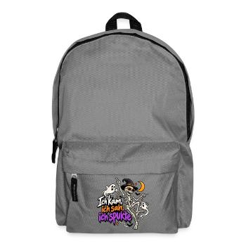 Ich kam, ich sah, ich spukte - Rucksack - Mittelgrau - Vorne