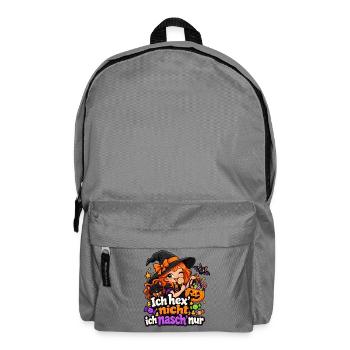 Ich hex’ nicht, ich nasch’ nur - Rucksack - Mittelgrau - Vorne