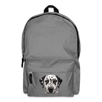 Dalmatiner Kopf Illustration - Rucksack - Mittelgrau - Vorne