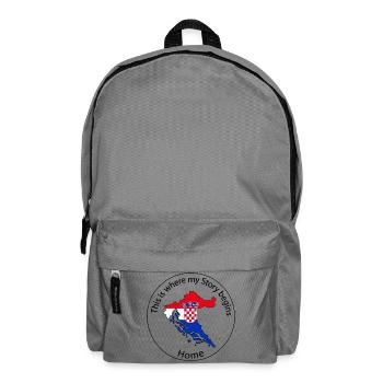 Kroatien - This is where My Story beginns - Rucksack - Mittelgrau - Vorne
