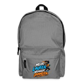 Joggen - Mehr Laufen - Joggerinnen - Rucksack - Mittelgrau - Vorne