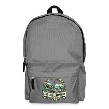 Land Liebe Leidenschaft Landschaft - Rucksack - Mittelgrau - Vorne