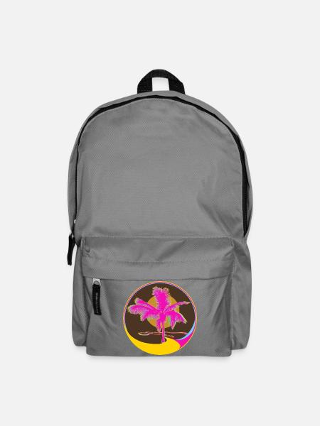 Sommer-Strand und Gute Laune - Rucksack - Mittelgrau
