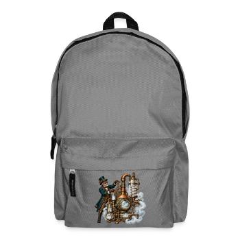 Steampunk-Dampfmeister-Mechanik - Rucksack - Mittelgrau - Vorne