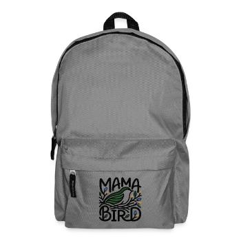 Mama Bird – Minimalistischer skandinavischer Stil - Rucksack - Mittelgrau - Vorne