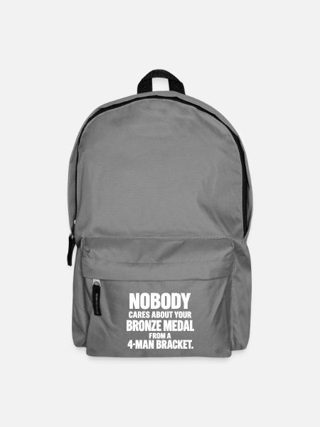 NoBS Grappling – Bronze Medal 4-Man Bracket - Rucksack - Mittelgrau