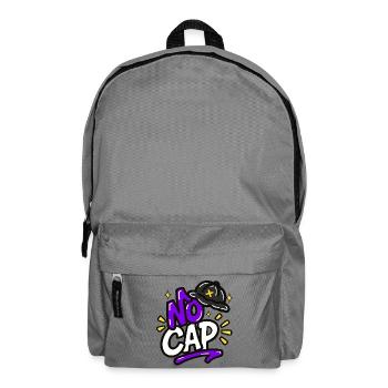 GEN Z ZITATE TYPOGRAFIE-DESIGN – OHNE KAPPE - Rucksack - Mittelgrau - Vorne