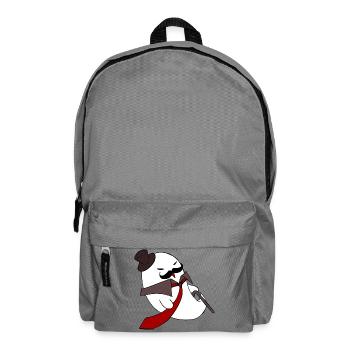 Gentleman Ghost Noir in roter Krawatte - Rucksack - Mittelgrau - Vorne