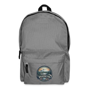 Washington Mount Rainier Space Needle Geschenk - Rucksack - Mittelgrau - Vorne