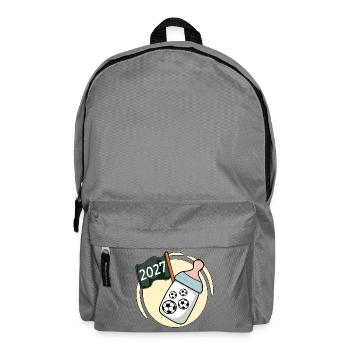 Baby verkünden 2027, Fußball - Rucksack - Mittelgrau - Vorne