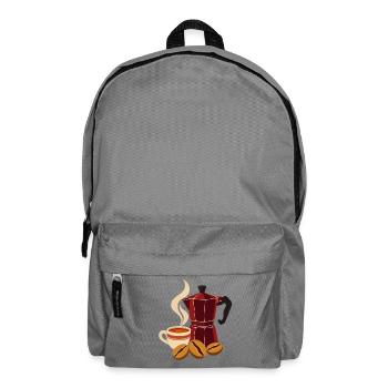 Mokkazauber Kaffee-Set - Rucksack - Mittelgrau - Vorne