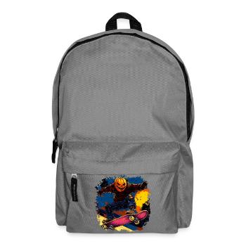 Halloween Skater / Skateboard Halloween - Rucksack - Mittelgrau - Vorne