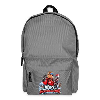 Dynamischer Skilehrer - Rucksack - Mittelgrau - Vorne